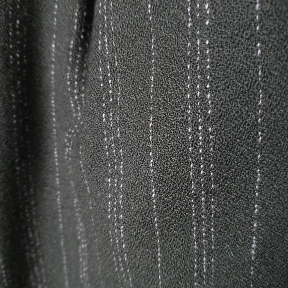 Amanda Smith Petites %100 Pure Wool Black Long Baggie Pants With Purple … - Picture 6 of 9